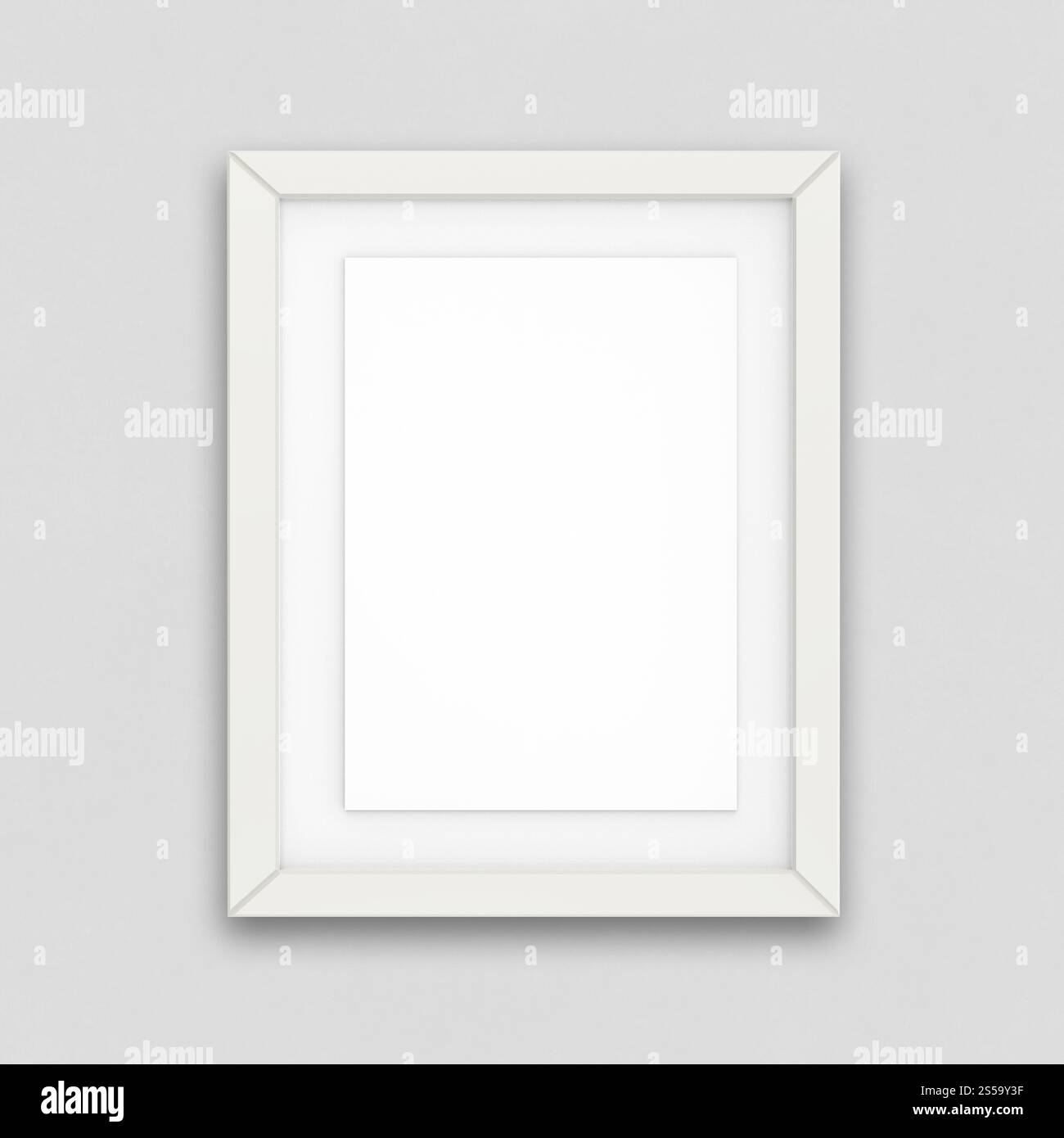 Moderno vuoto 3d frame su sfondo texture come concetto Foto Stock