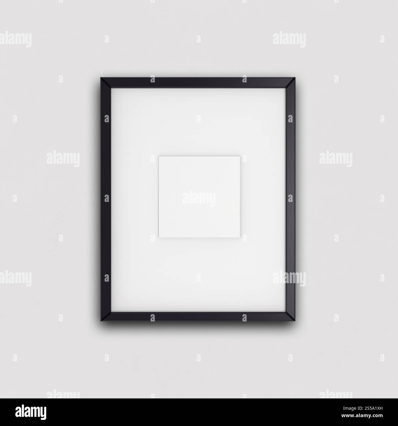 Moderno vuoto 3d frame su sfondo texture come concetto Foto Stock