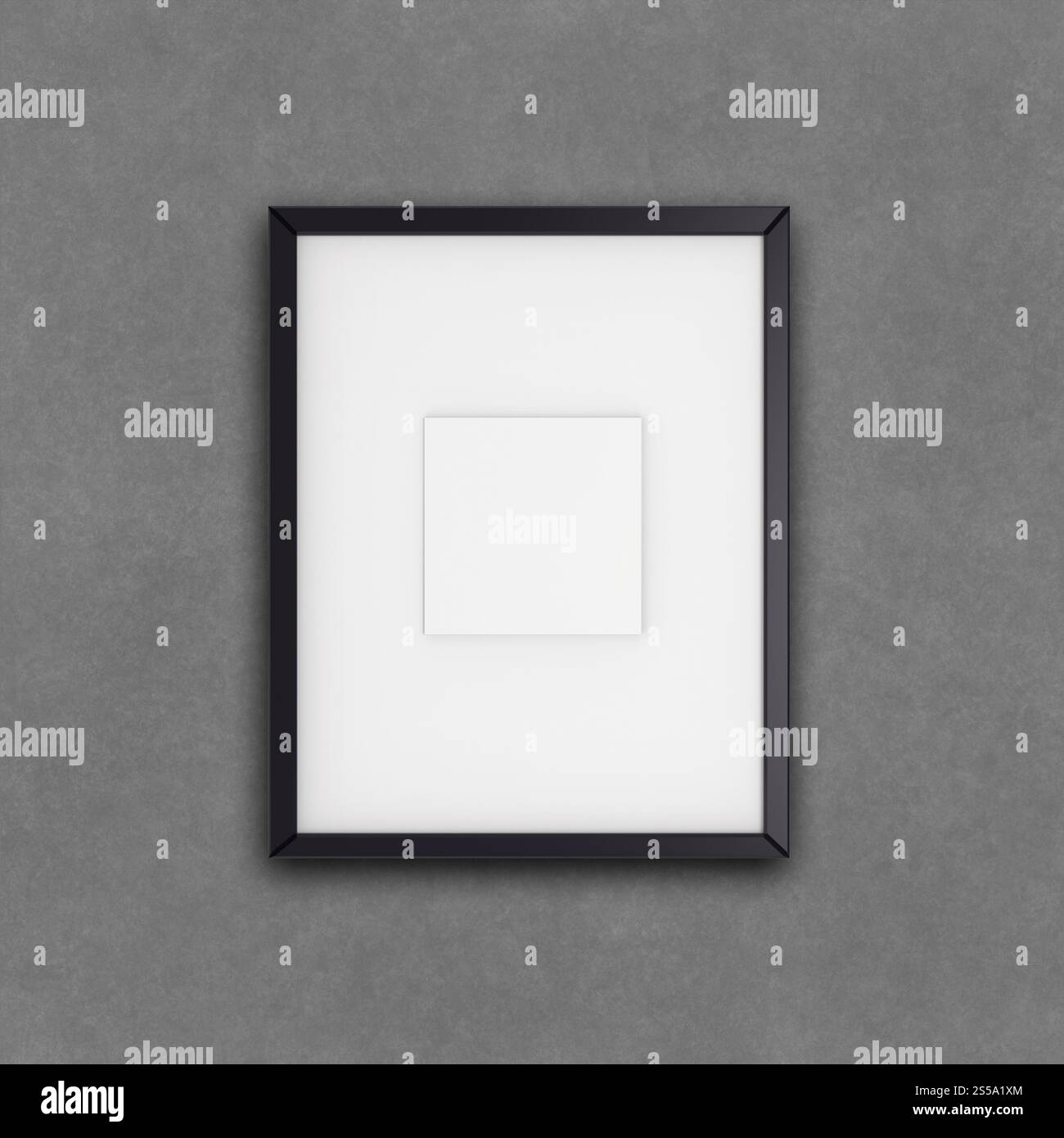 Moderno vuoto 3d frame su sfondo texture come concetto Foto Stock