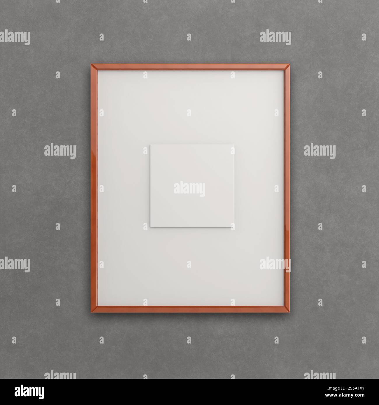 Moderno vuoto 3d frame su sfondo texture come concetto Foto Stock