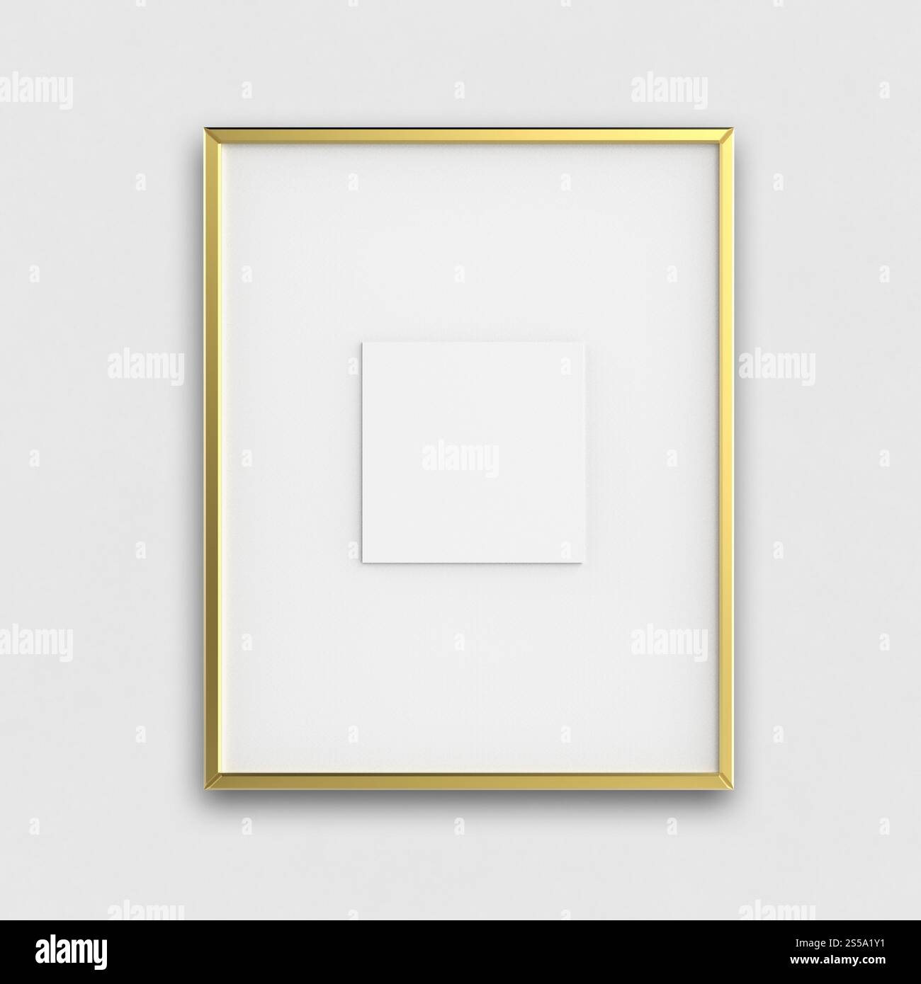 Moderno vuoto 3d frame su sfondo texture come concetto Foto Stock