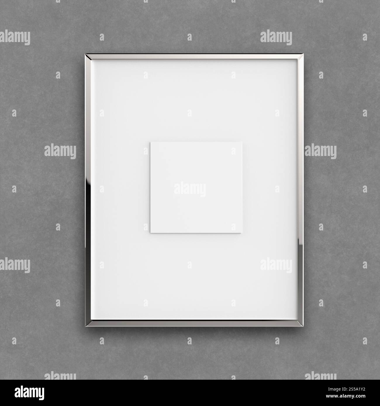 Moderno vuoto 3d frame su sfondo texture come concetto Foto Stock