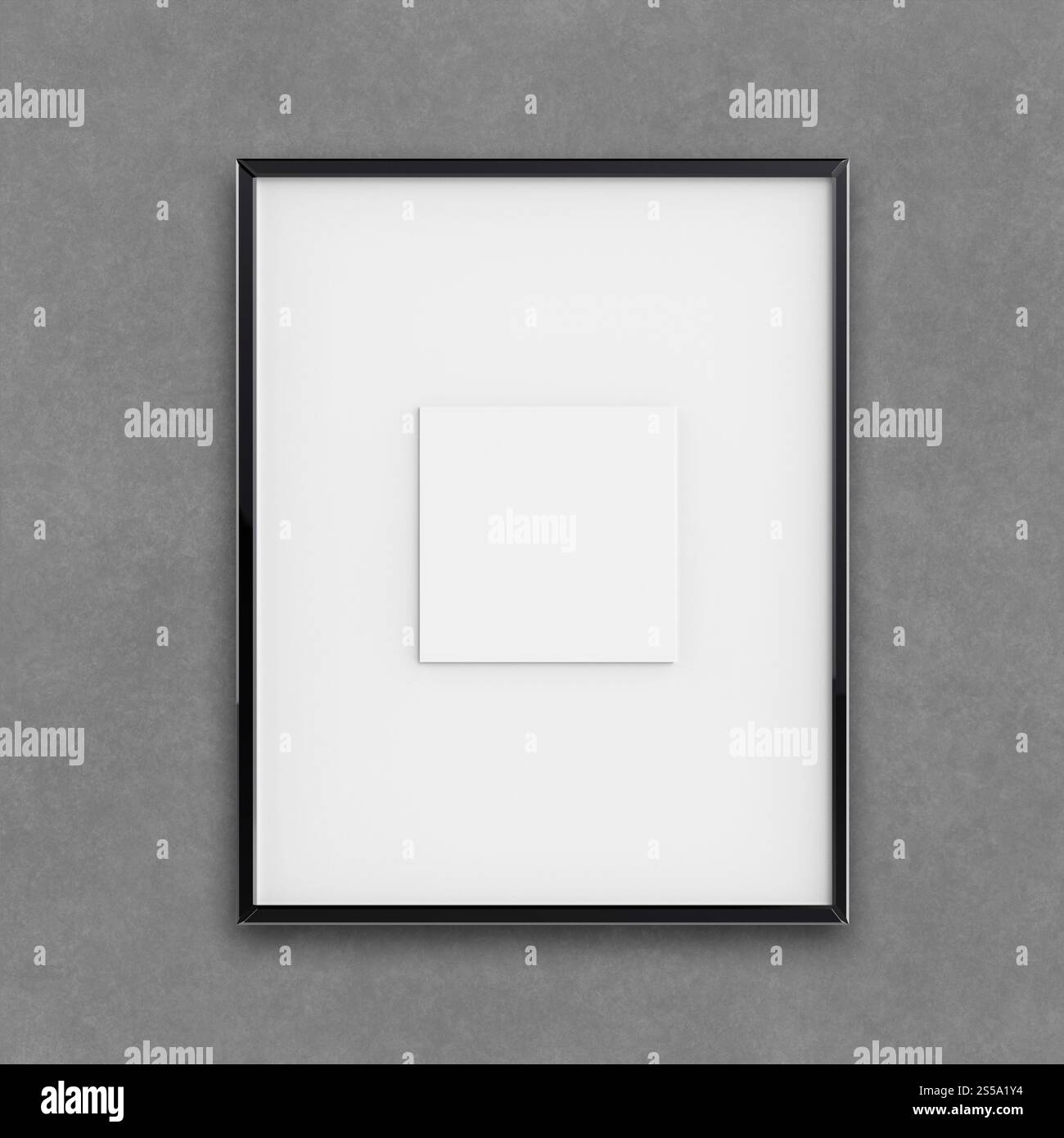 Moderno vuoto 3d frame su sfondo texture come concetto Foto Stock