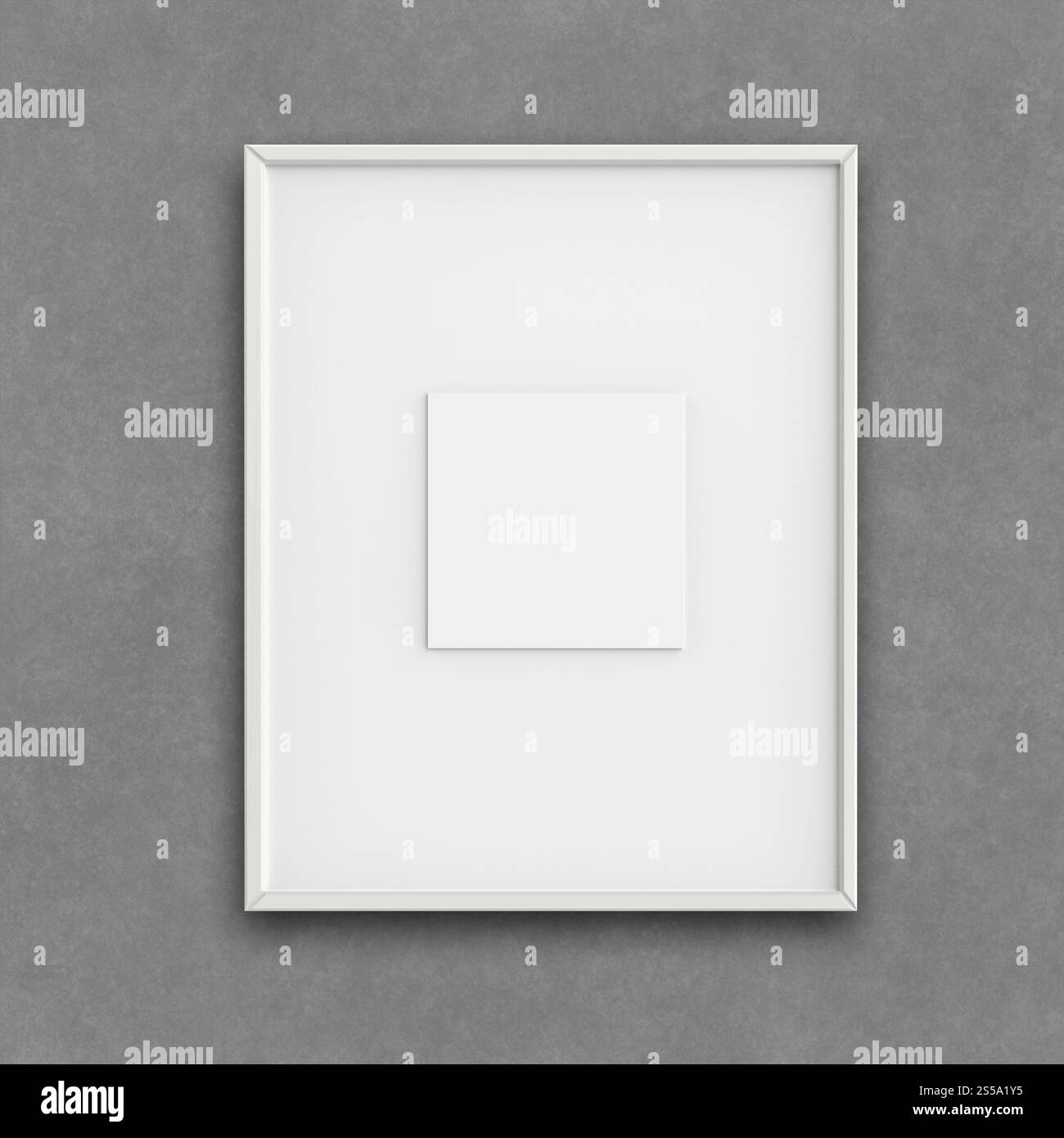 Moderno vuoto 3d frame su sfondo texture come concetto Foto Stock