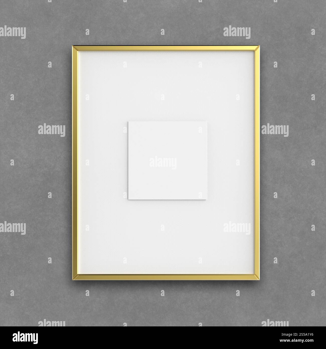 Moderno vuoto 3d frame su sfondo texture come concetto Foto Stock