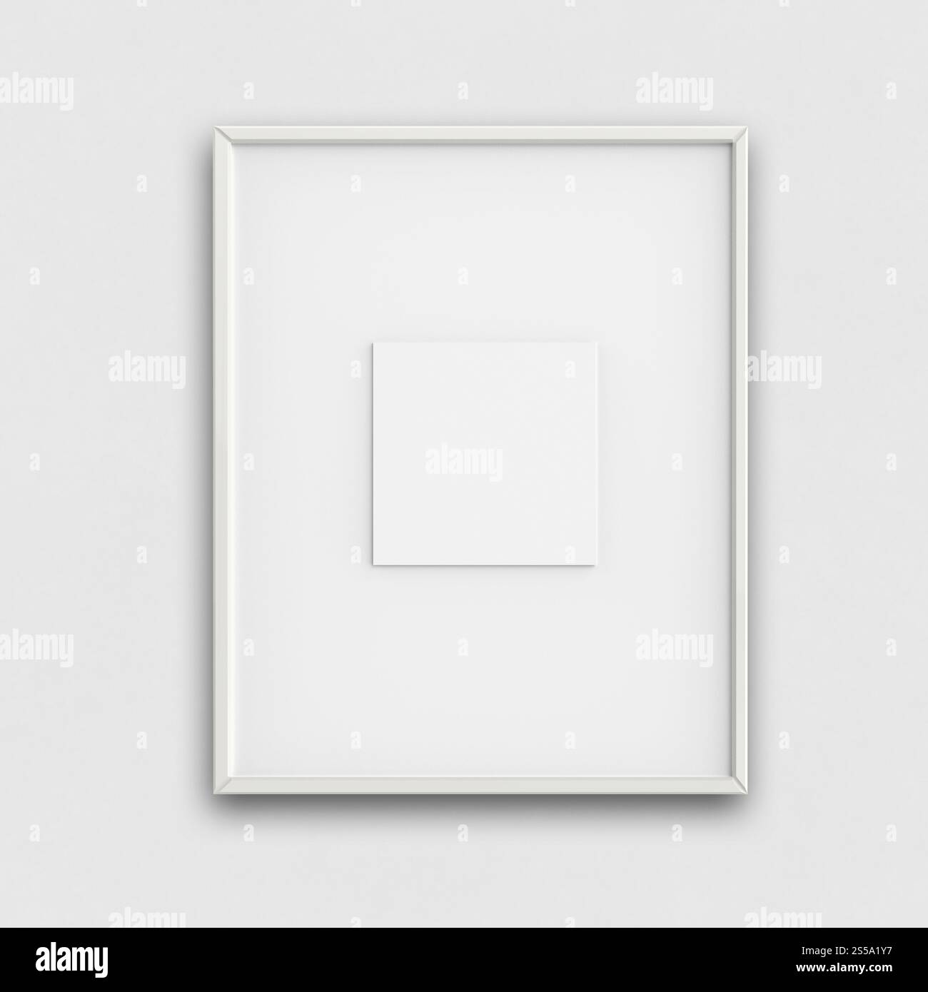 Moderno vuoto 3d frame su sfondo texture come concetto Foto Stock