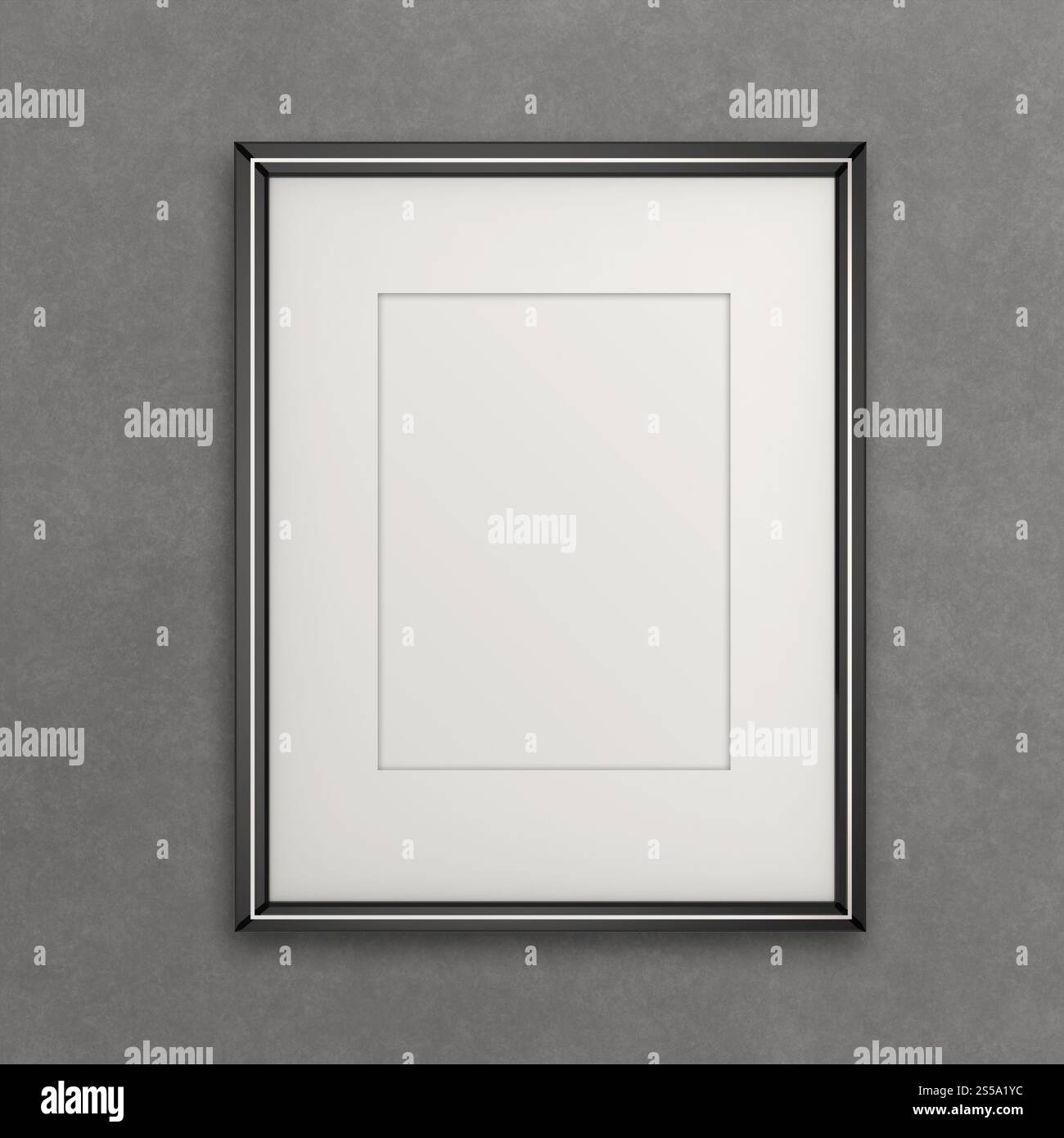 Moderno vuoto 3d frame su sfondo texture come concetto Foto Stock