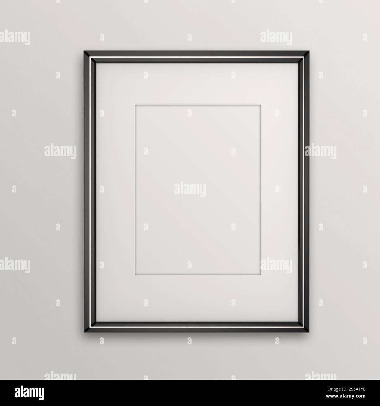 Moderno vuoto 3d frame su sfondo texture come concetto Foto Stock