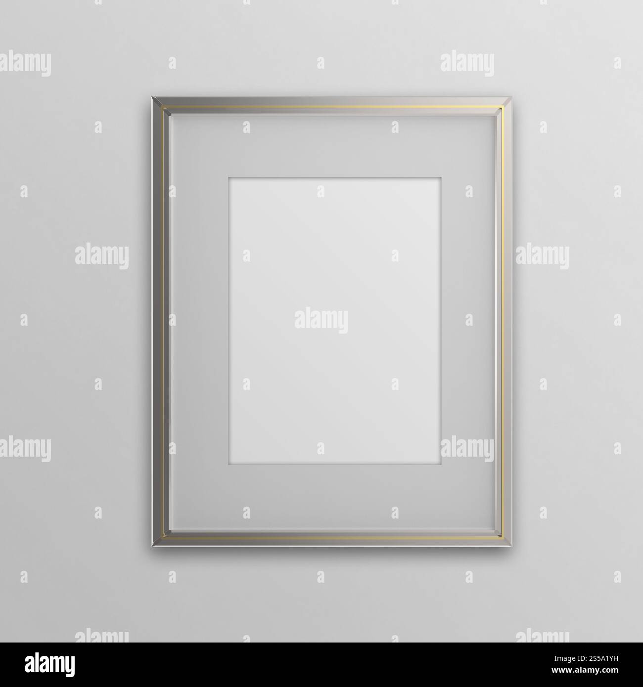 Moderno vuoto 3d frame su sfondo texture come concetto Foto Stock