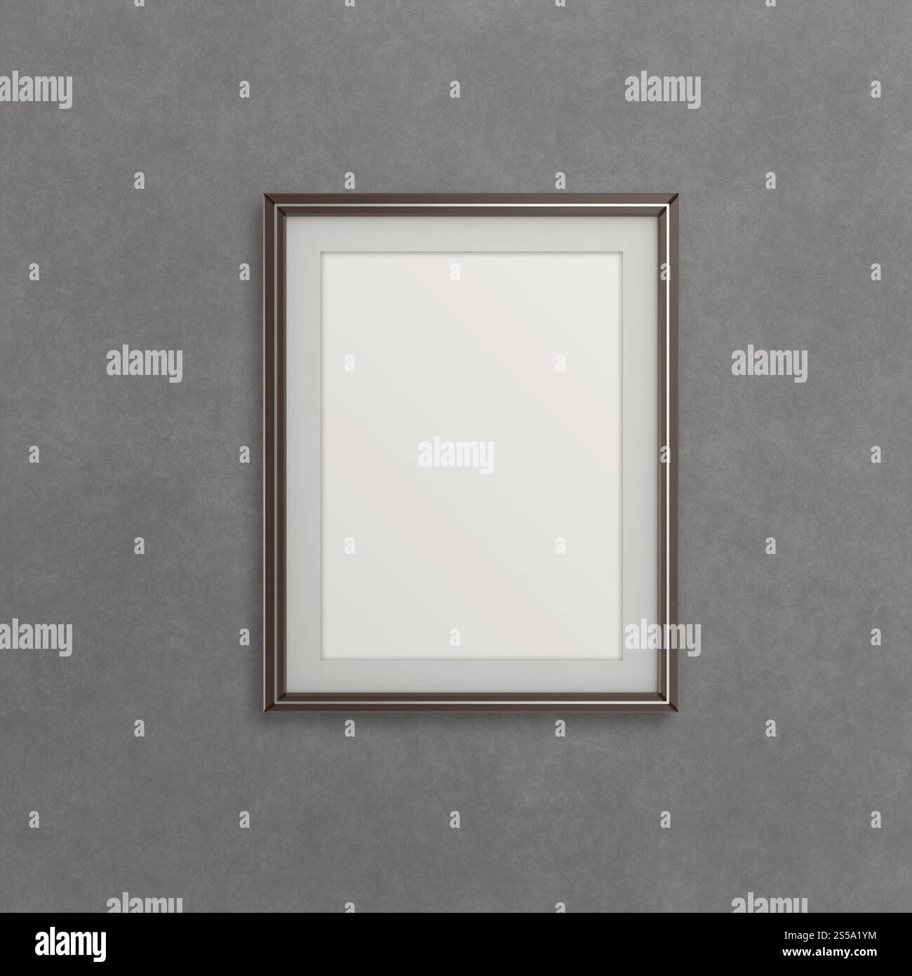 Moderno vuoto 3d frame su sfondo texture come concetto Foto Stock