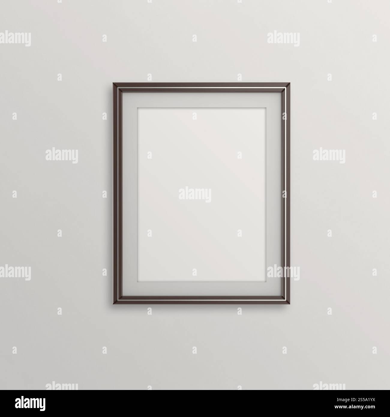 Moderno vuoto 3d frame su sfondo texture come concetto Foto Stock