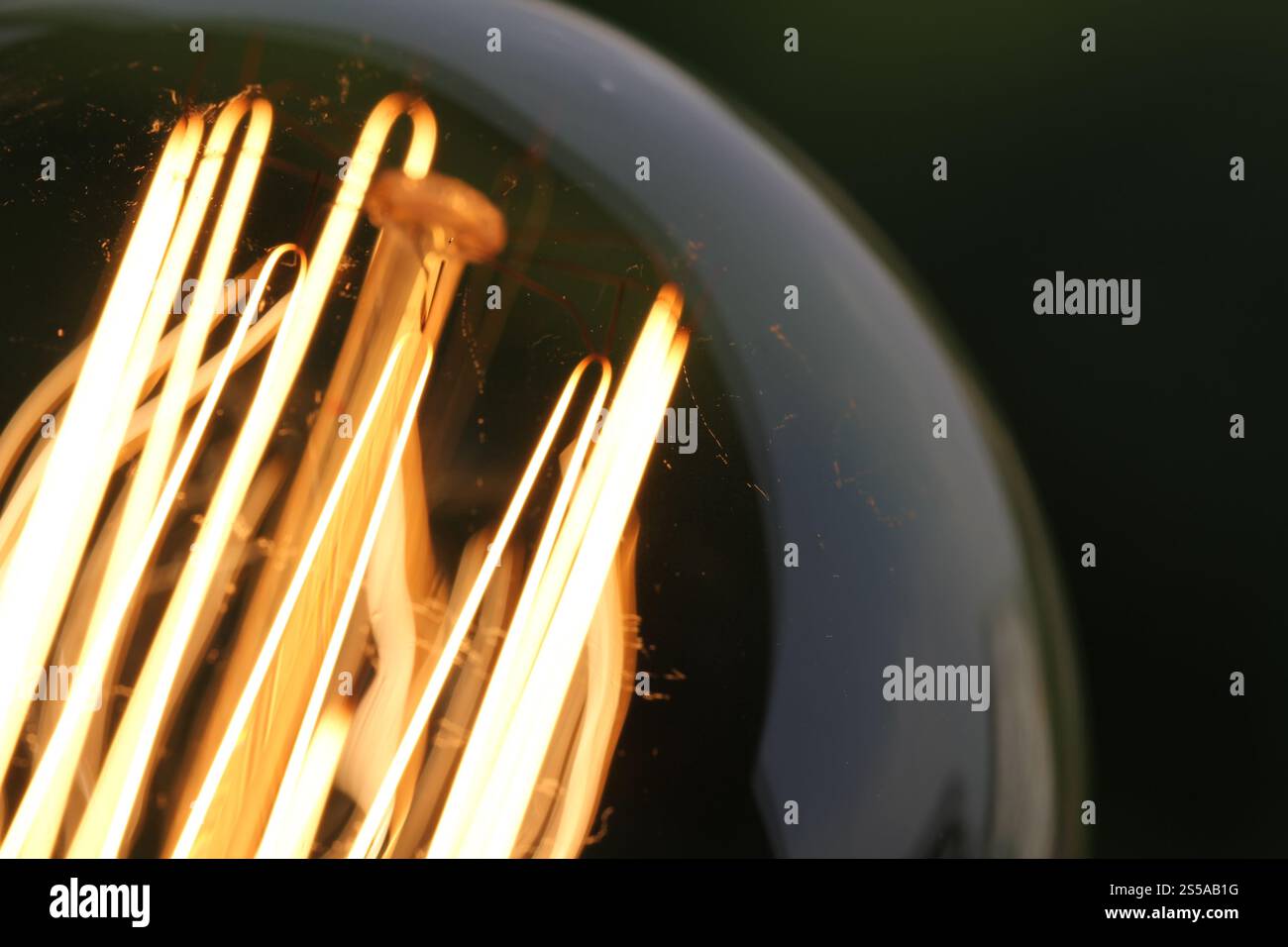 Close up vintage lampadina della luce come concetto creativo Foto Stock