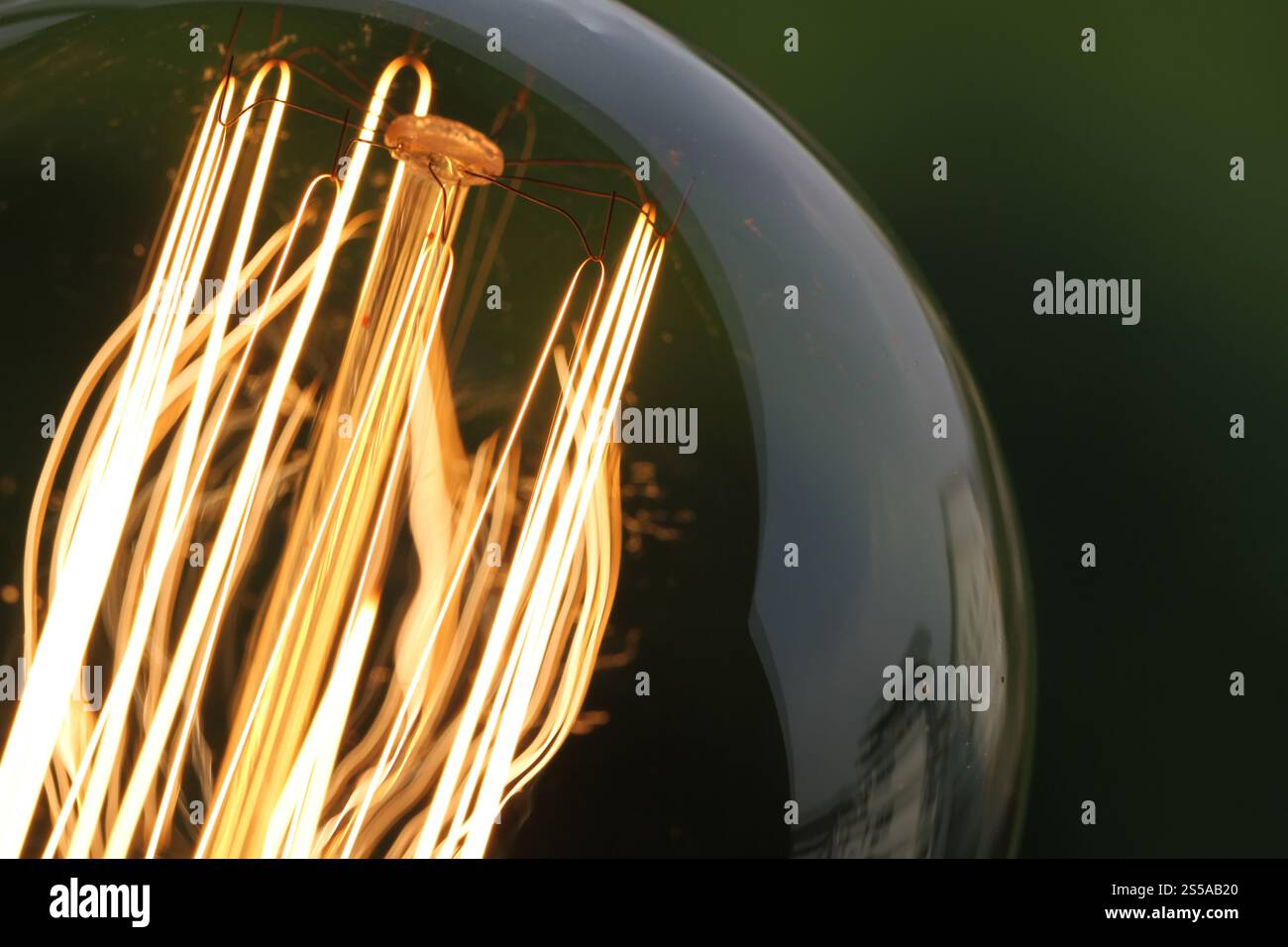 Close up vintage lampadina della luce come concetto creativo Foto Stock