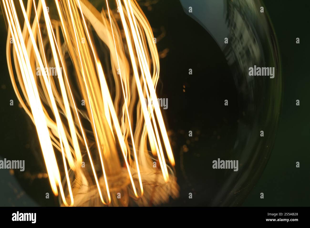 Close up vintage lampadina della luce come concetto creativo Foto Stock