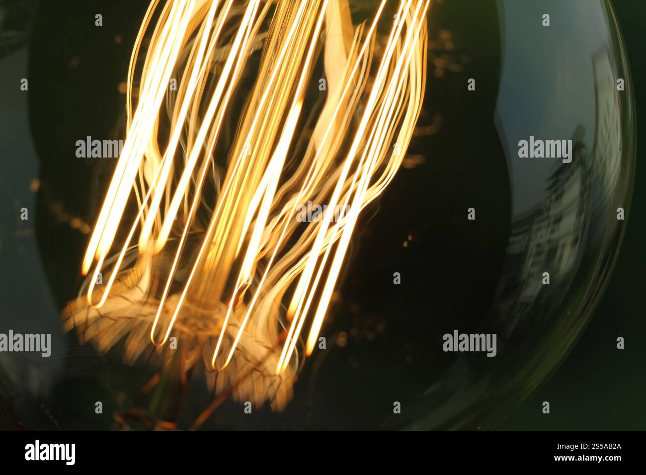 Close up vintage lampadina della luce come concetto creativo Foto Stock