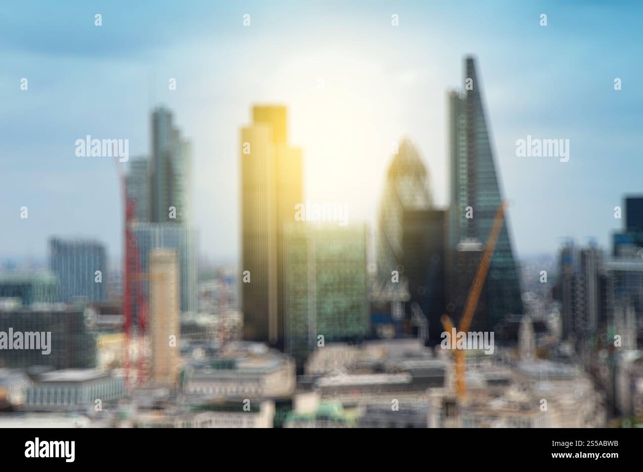 Città sfocata e persone scena urbana concetto Foto Stock