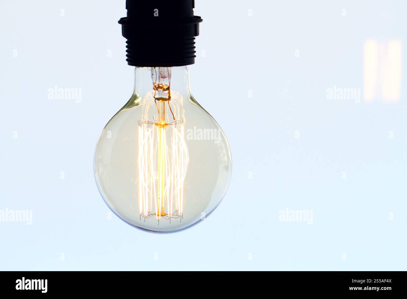 Close up vintage lampadina della luce come concetto creativo Foto Stock