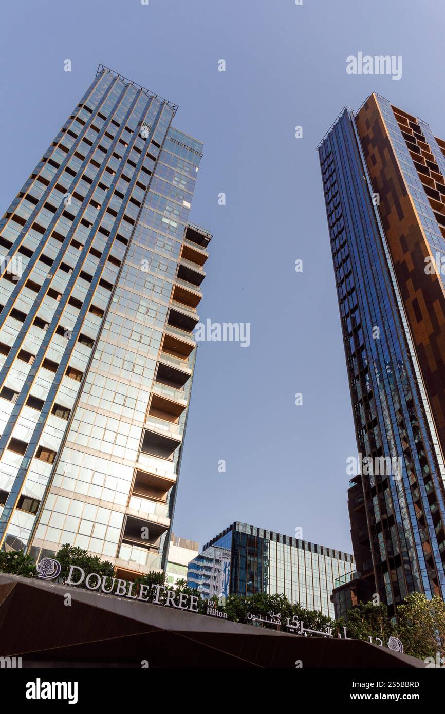 Doubletree by Hilton Hotel a Dubai, Emirati Arabi Uniti. Foto Stock