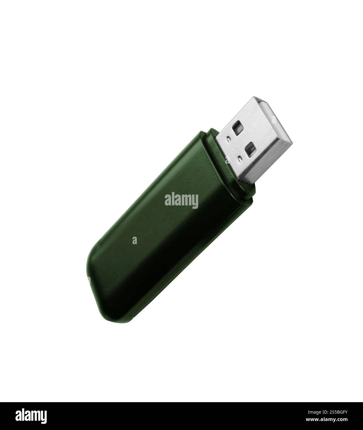 Flash drive isolati su sfondo bianco Foto Stock