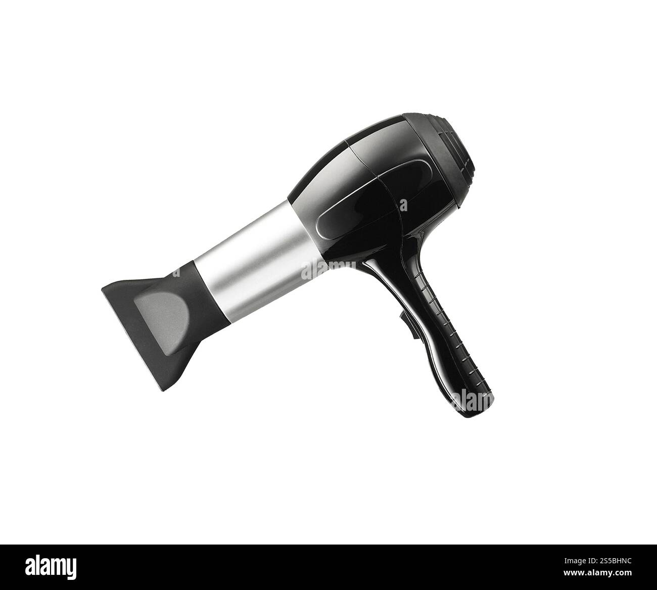 Asciugacapelli isolato su bianco Foto Stock