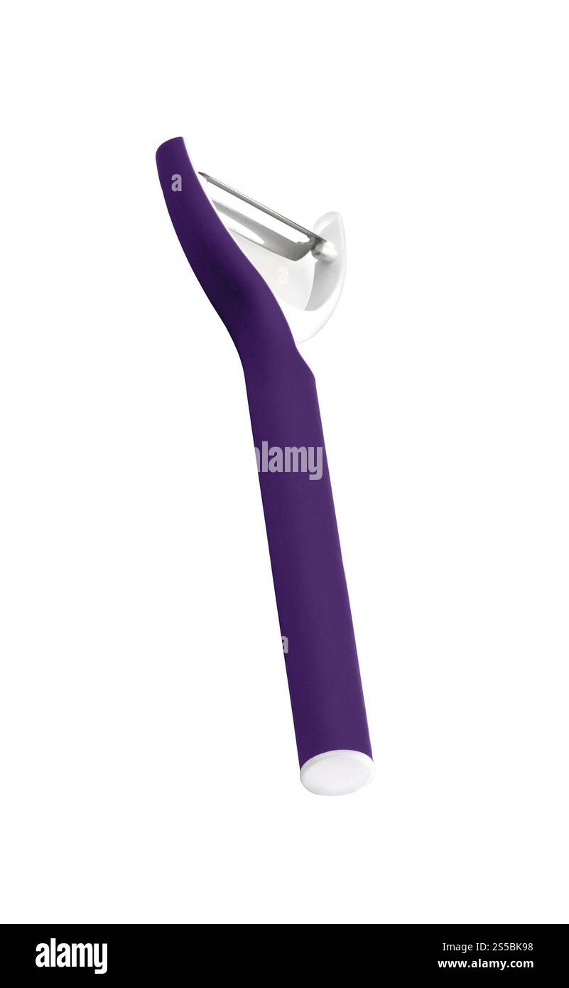 Coltello per verdure su sfondo bianco. Coltello per verdure su bianco Foto Stock