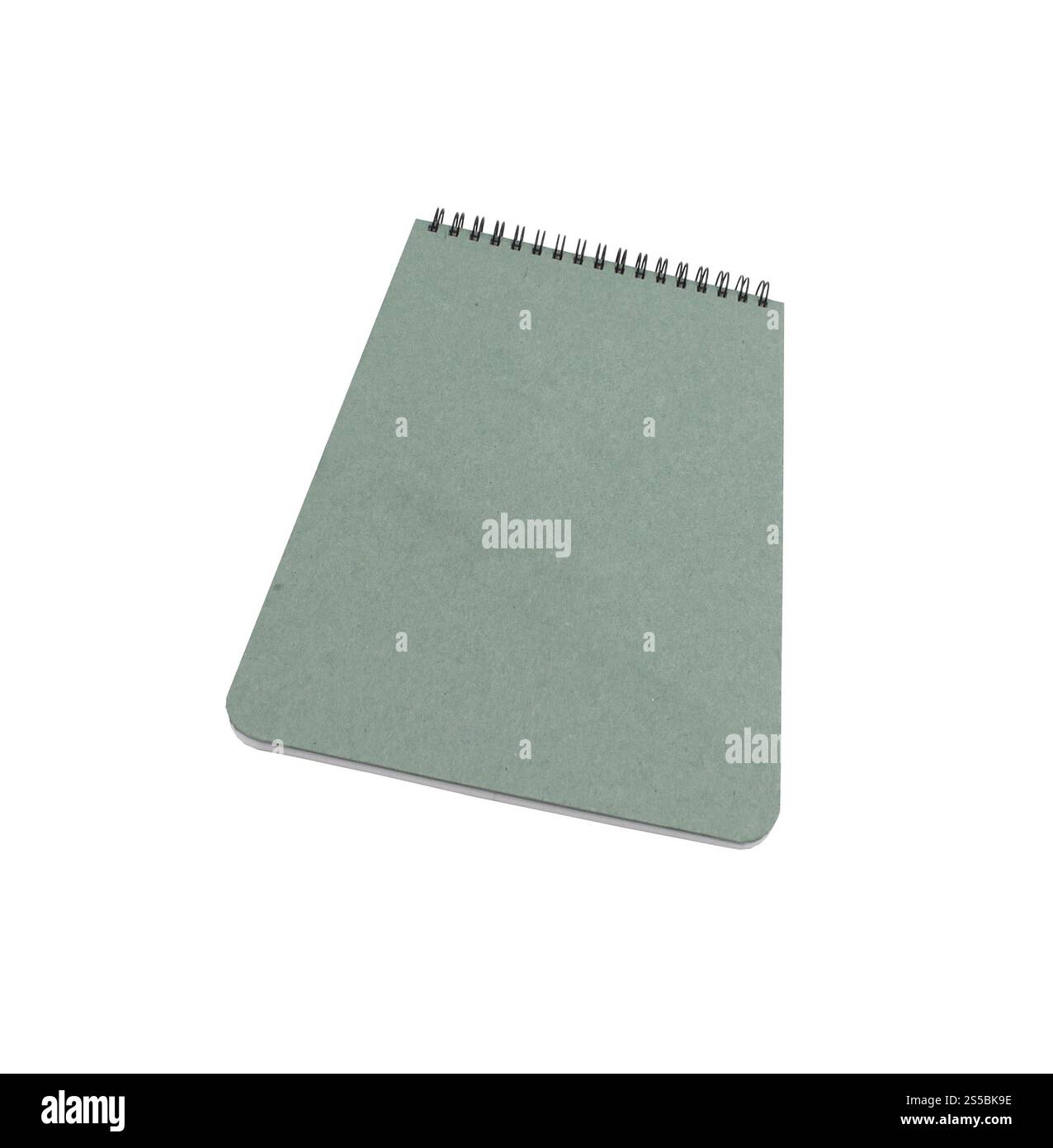 Blocco note isolato su sfondo bianco. Blocco note isolato su bianco Foto Stock