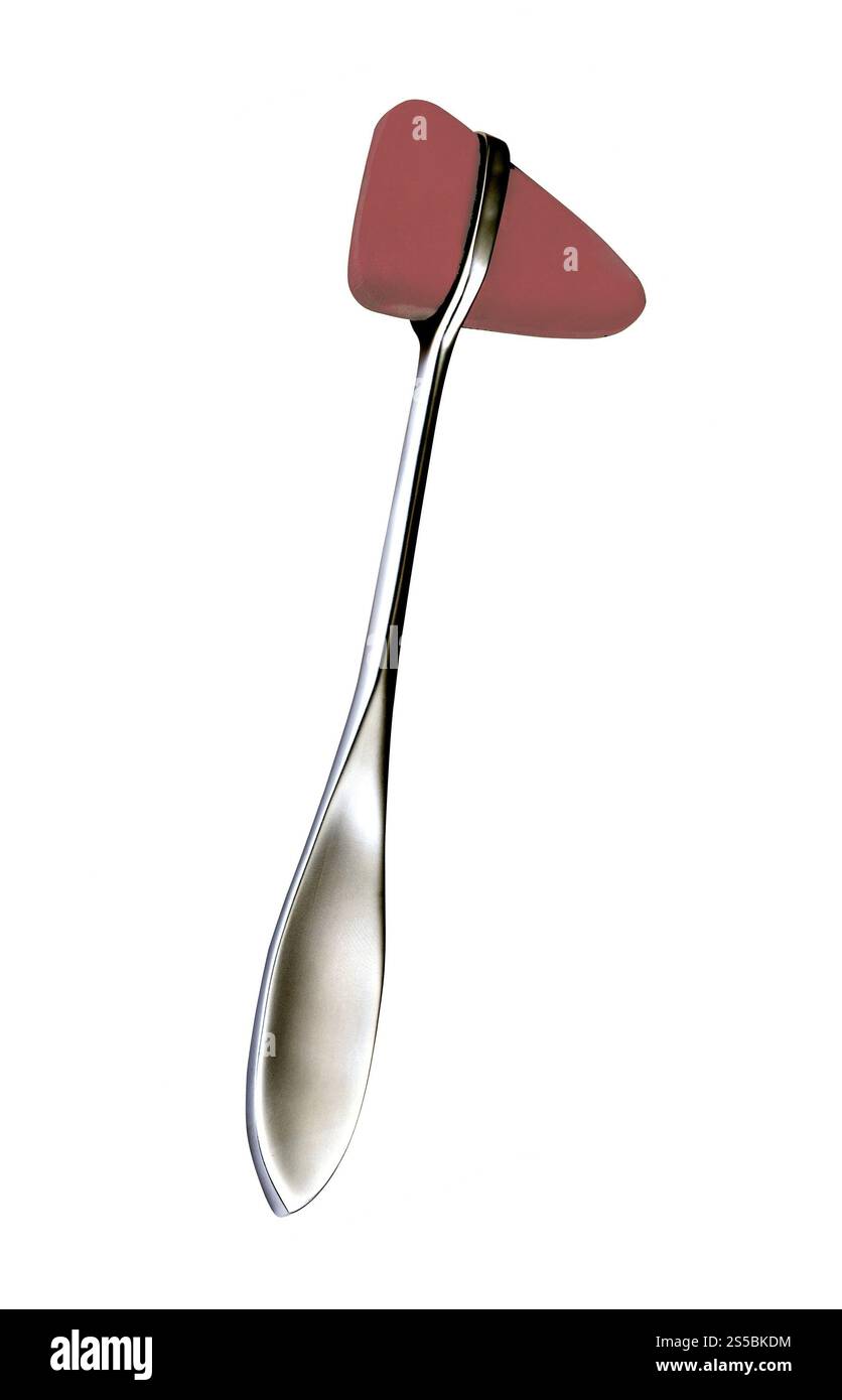 Martello reflex isolato su sfondo bianco. Martello reflex isolato su bianco Foto Stock