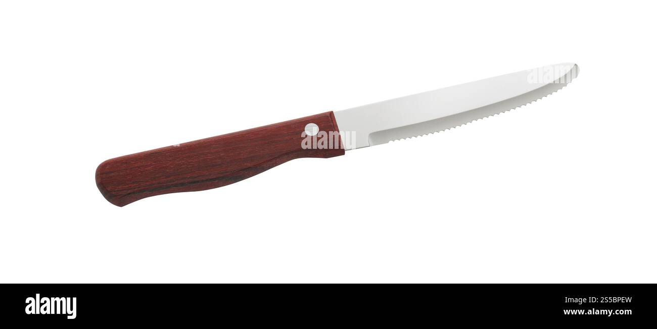 coltello isolato su sfondo bianco. coltello Foto Stock