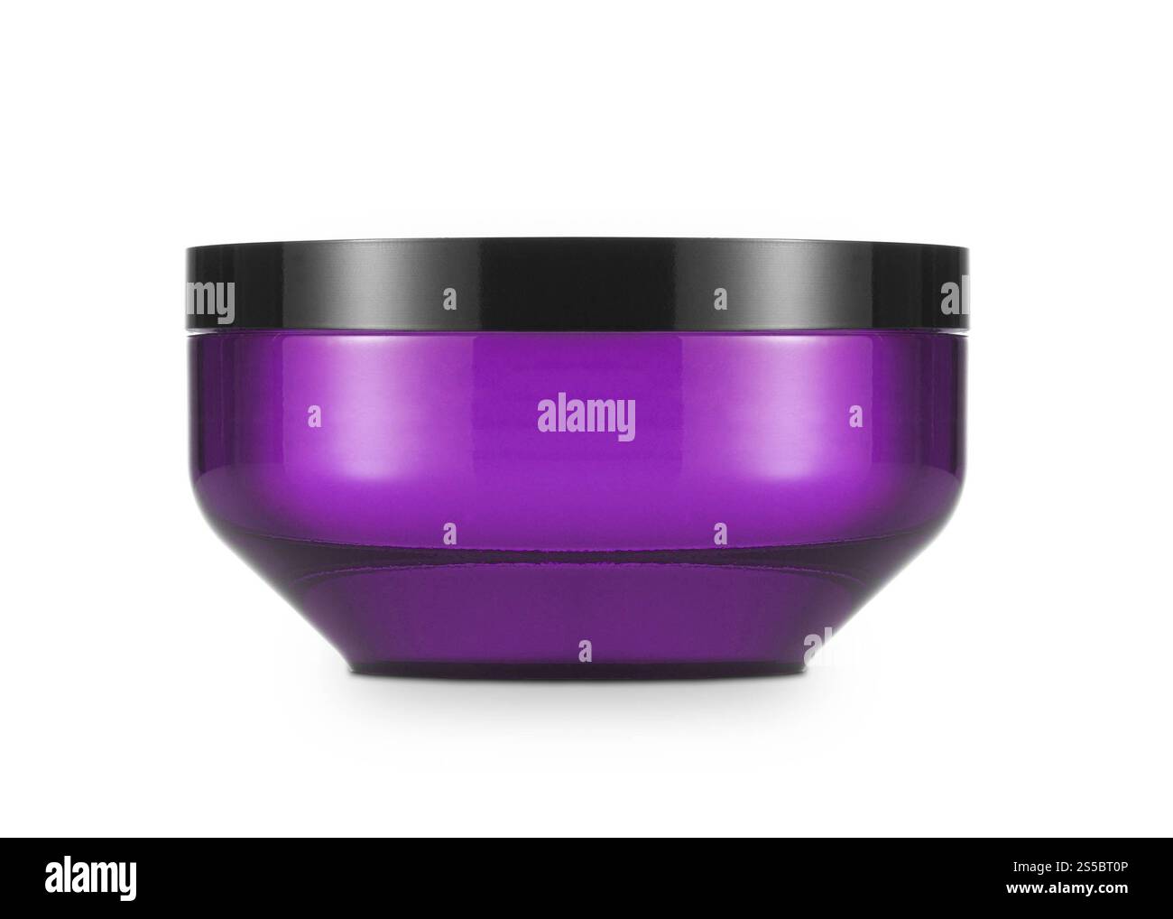 contenitore della crema isolato su sfondo bianco. contenitore panna Foto Stock