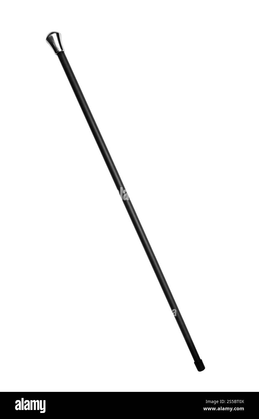 bastoncino per anziani isolato su sfondo bianco. resta per gli anziani Foto Stock