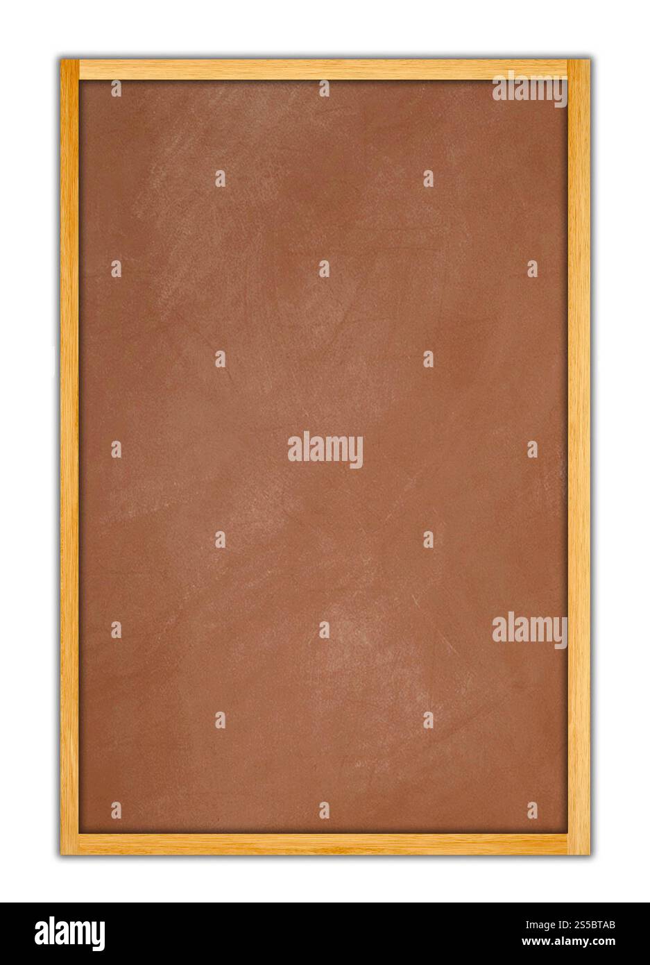 scheda nera marrone isolata su sfondo bianco. tavola marrone nera Foto Stock