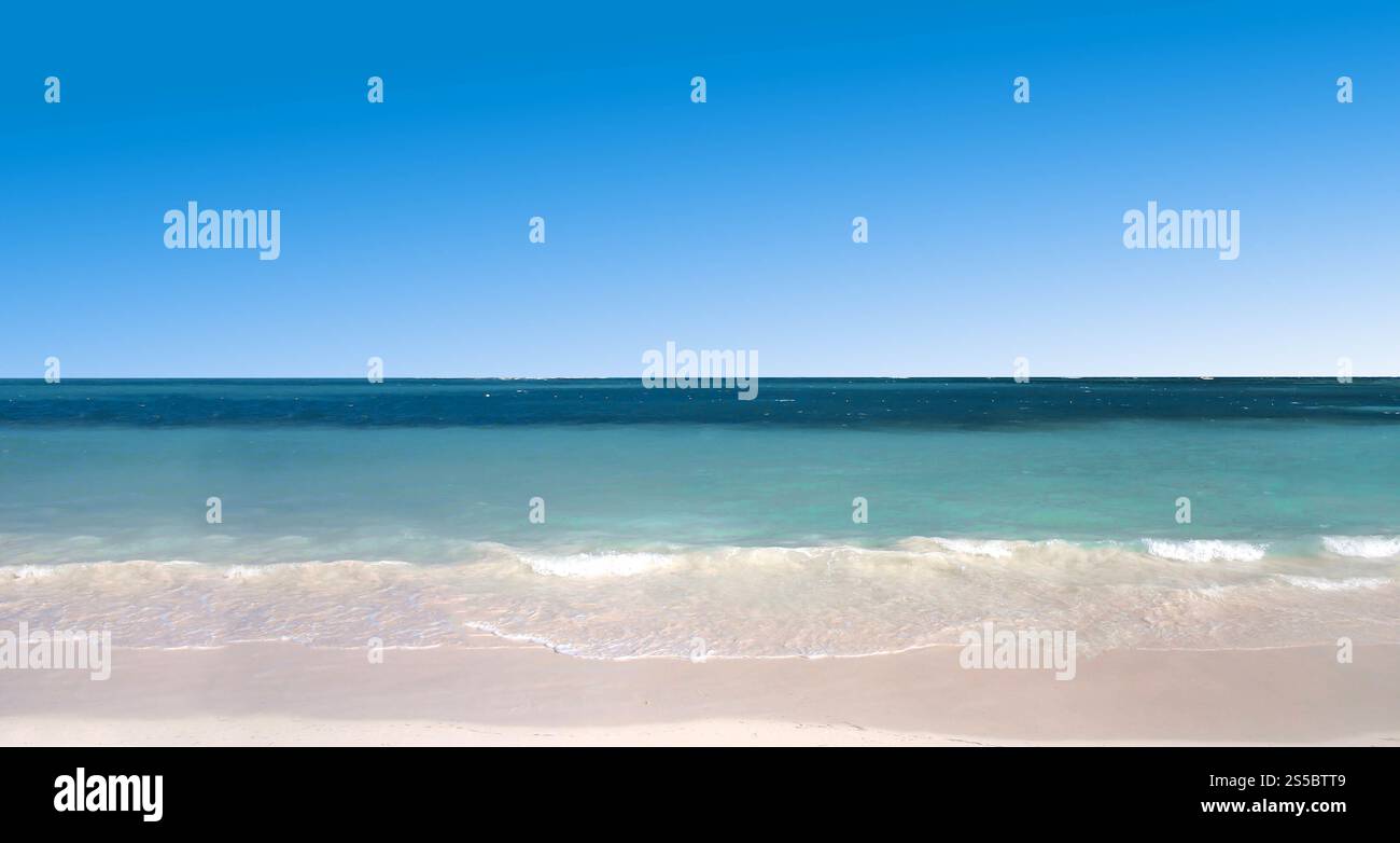 Splendida spiaggia in estate. Splendida spiaggia in estate Foto Stock