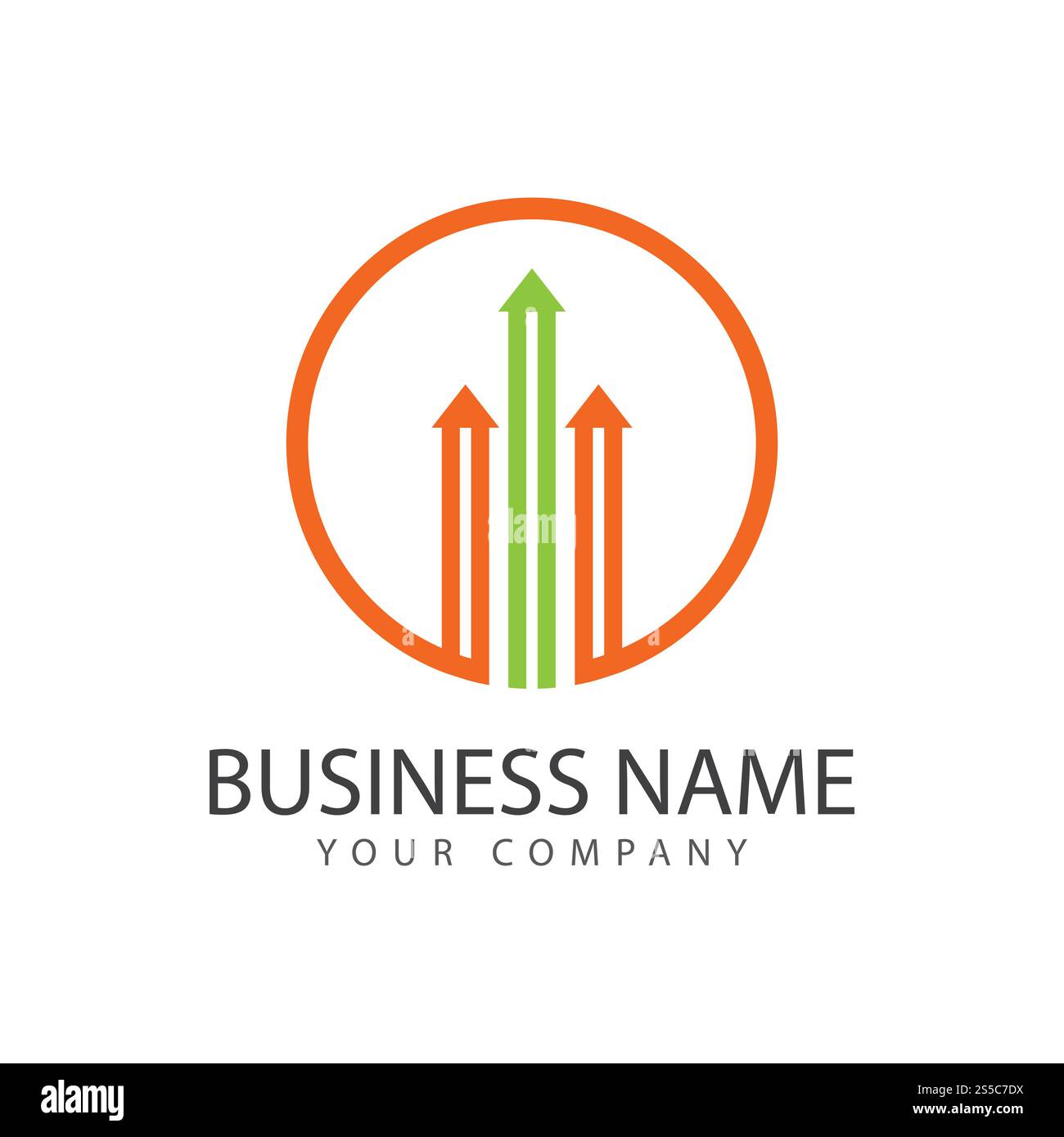 Vettore modello logo professionale Business Finance Foto Stock