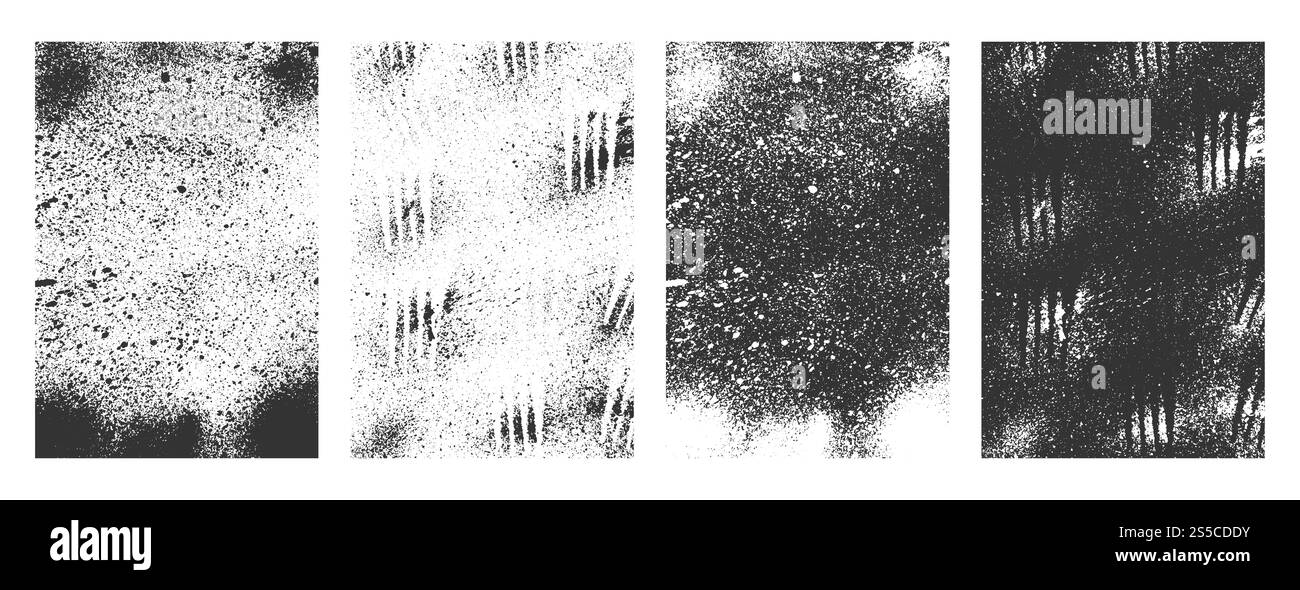 texture grunge collezione di cornici in forma rettangolare Foto Stock