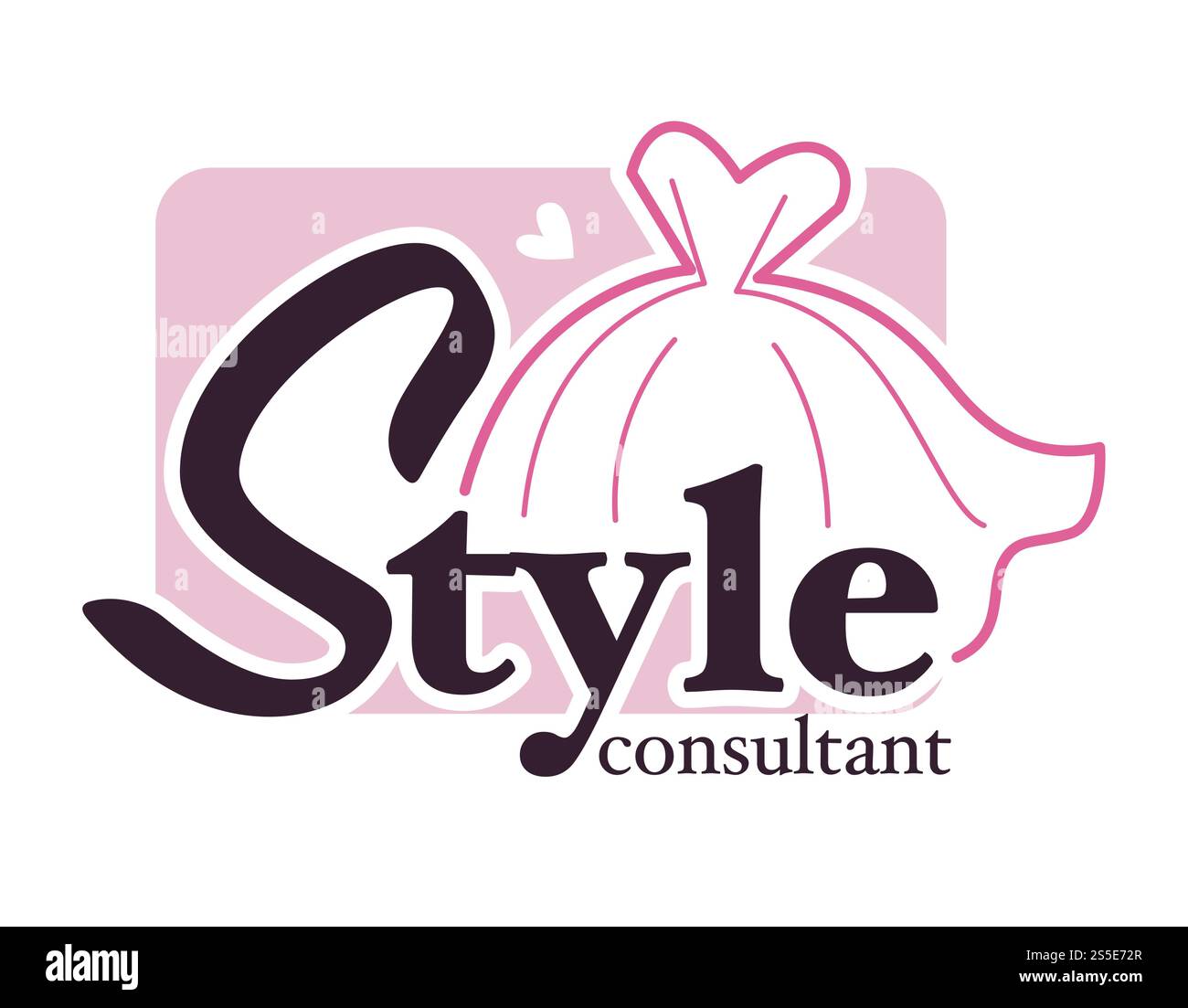 Consulente di stile, poster con elegante vettore di abbigliamento elegante. Clienti e ragazze supportano il negozio, il negozio con articoli glamour per i clienti femminili. Accordo sul mercato, consulenza professionale del lavoratore. Consulente di stile, poster con abbigliamento elegante ed elegante Illustrazione Vettoriale