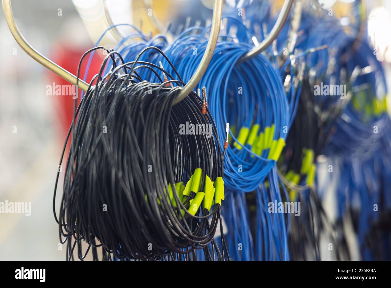 cablaggio auto , cablaggio auto fabbrica cablaggio elettrico auto fabbrica di cablaggio auto , Foto Stock