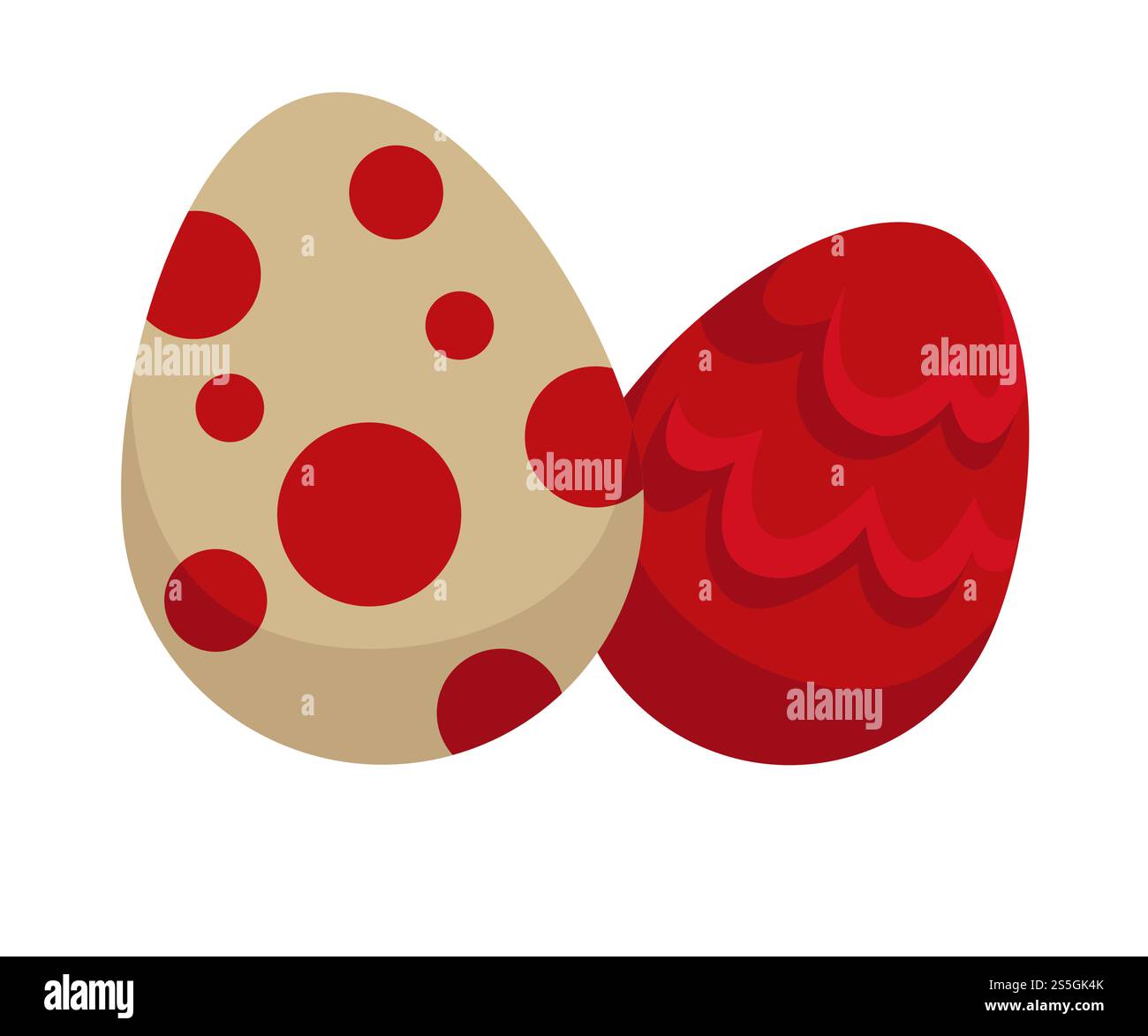 Uova di drago in conchiglia preistorica, vettore di cartoni animati, conchiglia di dinosauro isolata con la mitologia dei punti e la fantastica paleontologia dei rettili, fossili predatori di un'icona isolata dei tempi antichi. Uova di drago in cartoni animati preistorici Illustrazione Vettoriale