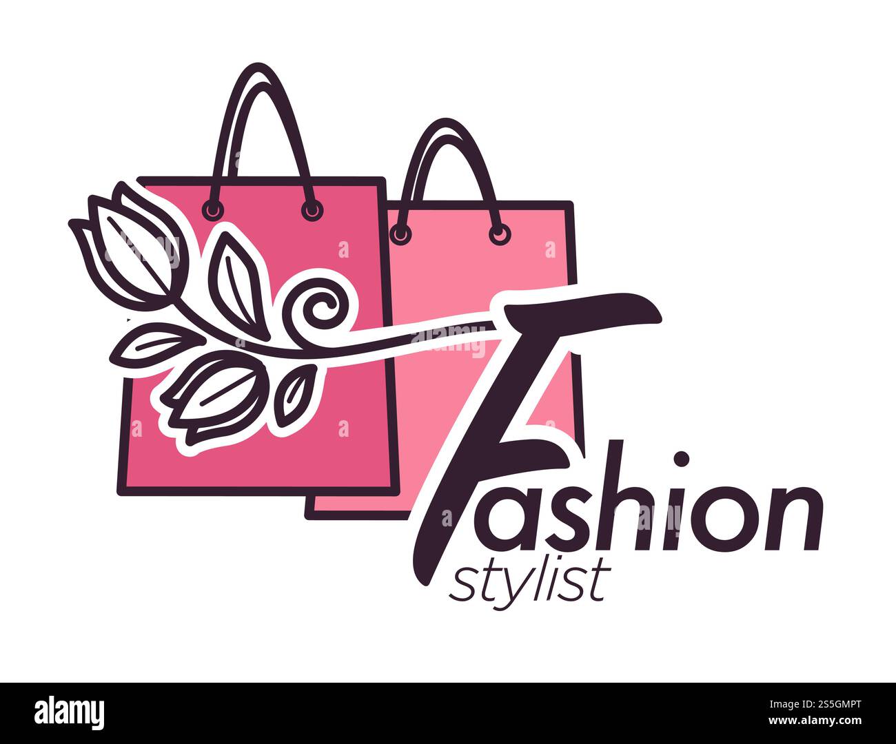 Consulente di stile, poster con elegante vettore di abbigliamento elegante. Clienti e ragazze supportano il negozio, il negozio con articoli glamour per i clienti femminili. Accordo sul mercato, consulenza professionale del lavoratore. Consulente di stile, poster con elegante vettore di abbigliamento elegante. Illustrazione Vettoriale