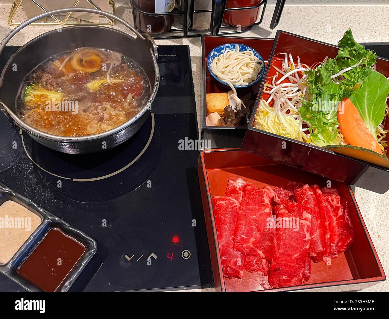 Shabu, hot pot seoul Corea Foto Stock