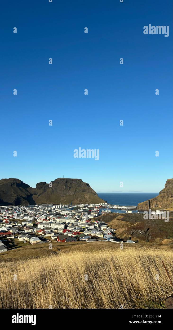 Vestmannaeyjabaer, Heimaey, Islanda Foto Stock