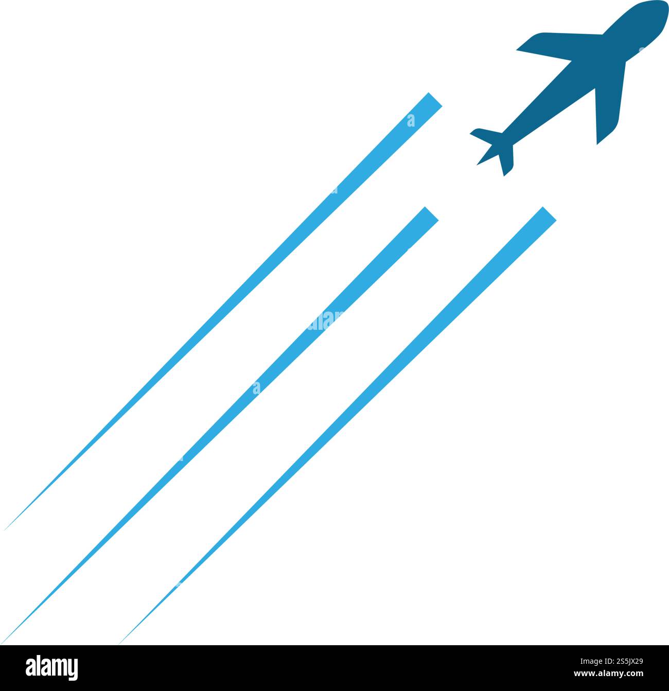 Modello vettoriale logo aereo Illustrazione Vettoriale