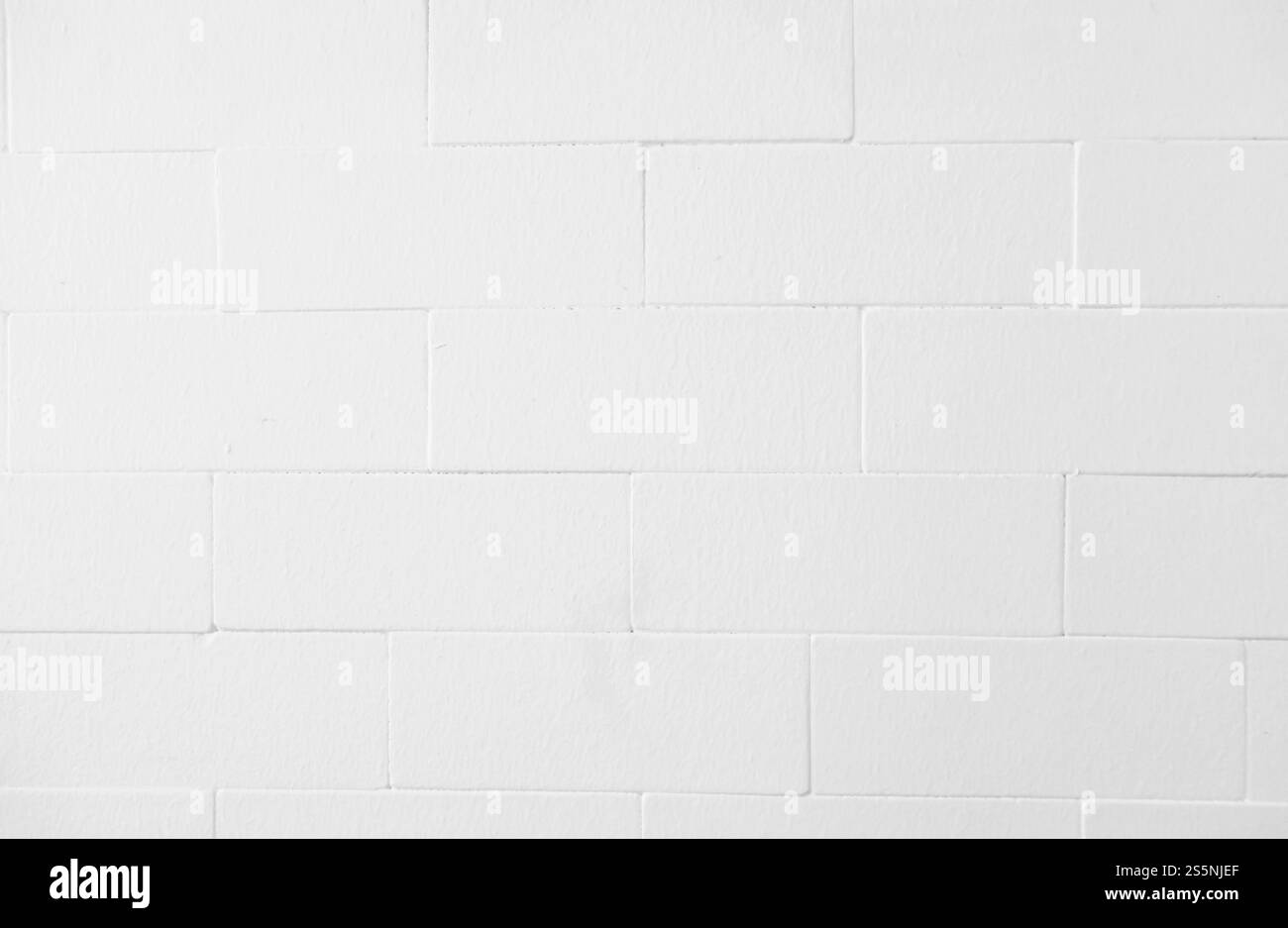 Struttura bianca delle pareti in mattoni. Struttura in marmo di cemento bianco. Foto Stock