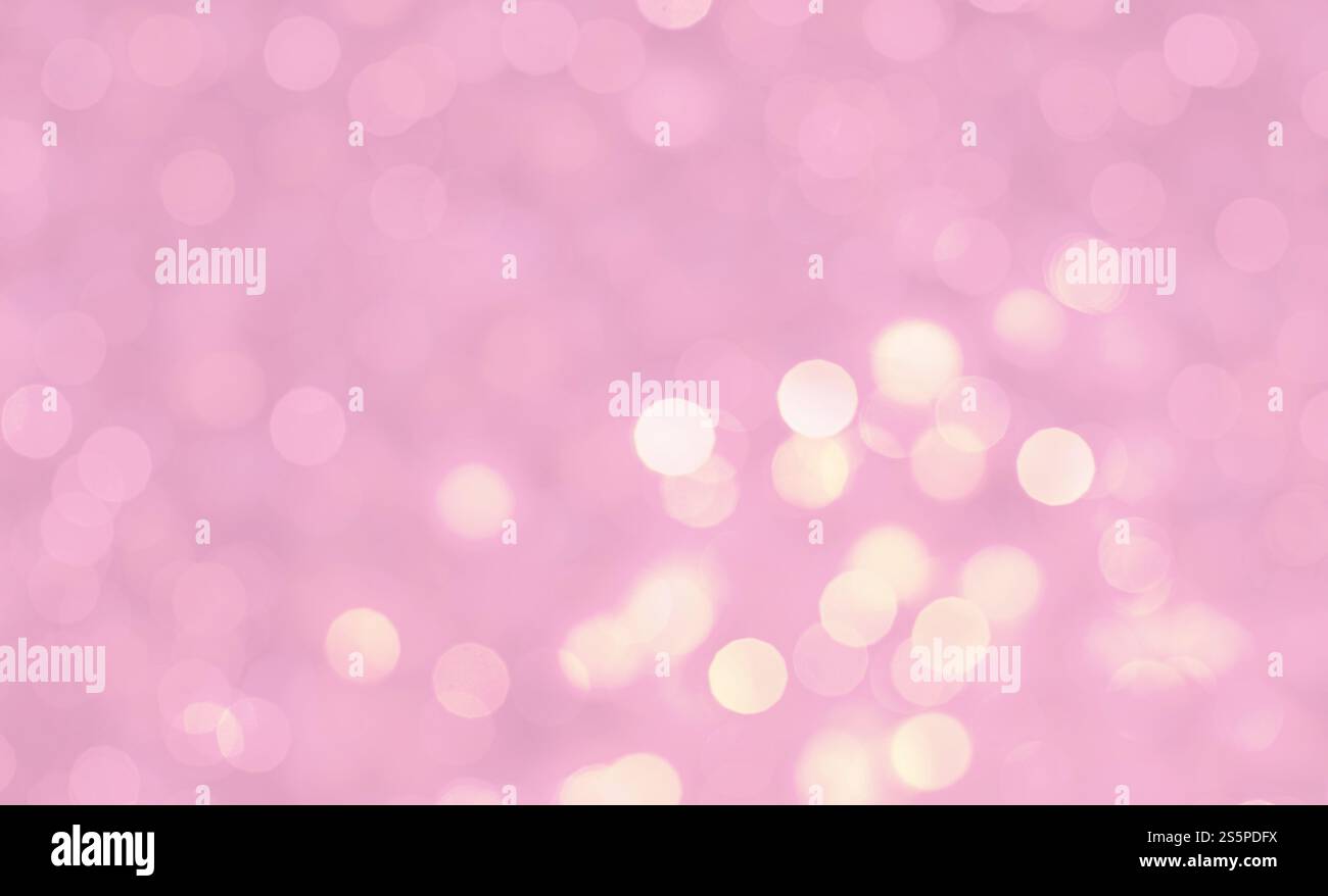 Astratto di bokeh pastello sfondo. Luce bokeh. Luce brillante sfocata spot su sfondo astratto multicolore Foto Stock