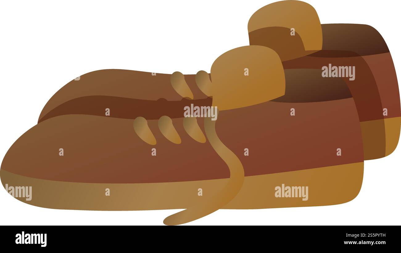 Icona uomo scarpe da spazzatura. Cartoni animati di scarpe da spazzatura uomo icona vettoriale per il web design isolato su sfondo bianco. Icona delle scarpe da spazzatura uomo, stile cartoni animati Illustrazione Vettoriale