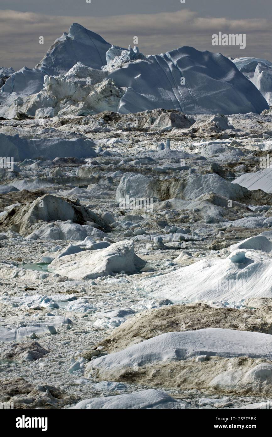 Ilulissat Icefjord, Groenlandia, Nord America Foto Stock