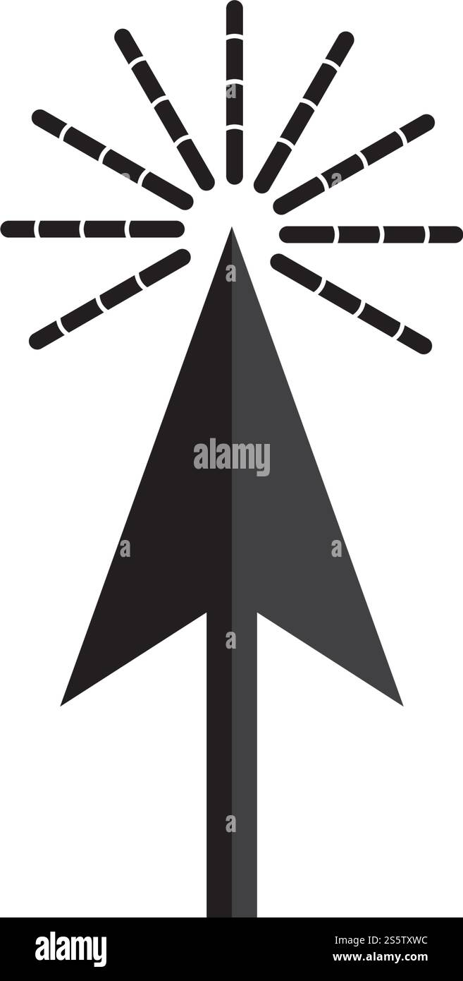 disegno vettoriale del logo del mouse del computer Illustrazione Vettoriale