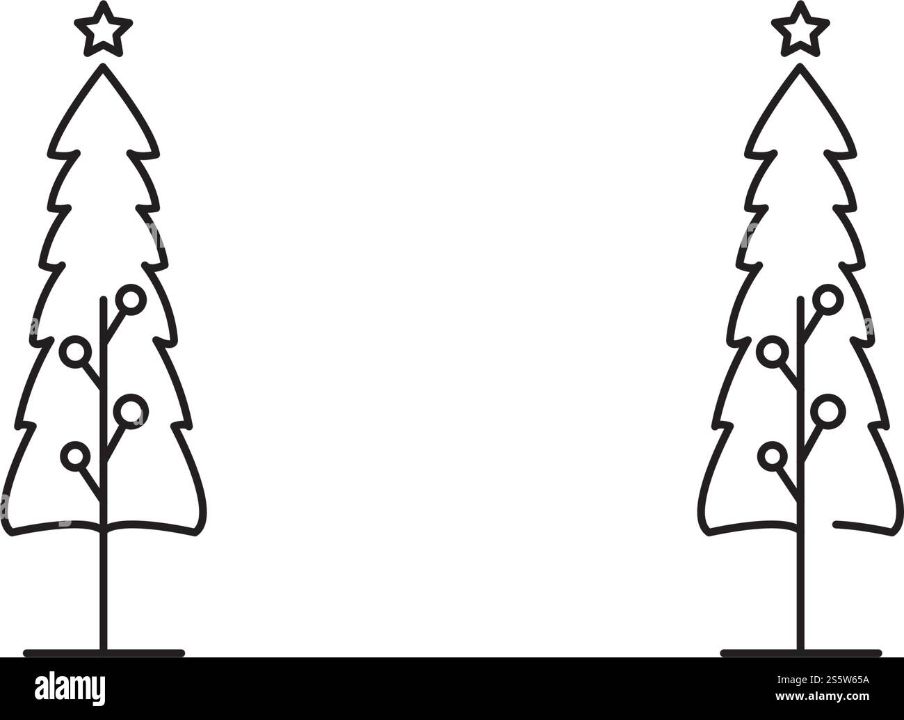 Natura simbolo vettoriale modello logo linea albero Illustrazione Vettoriale