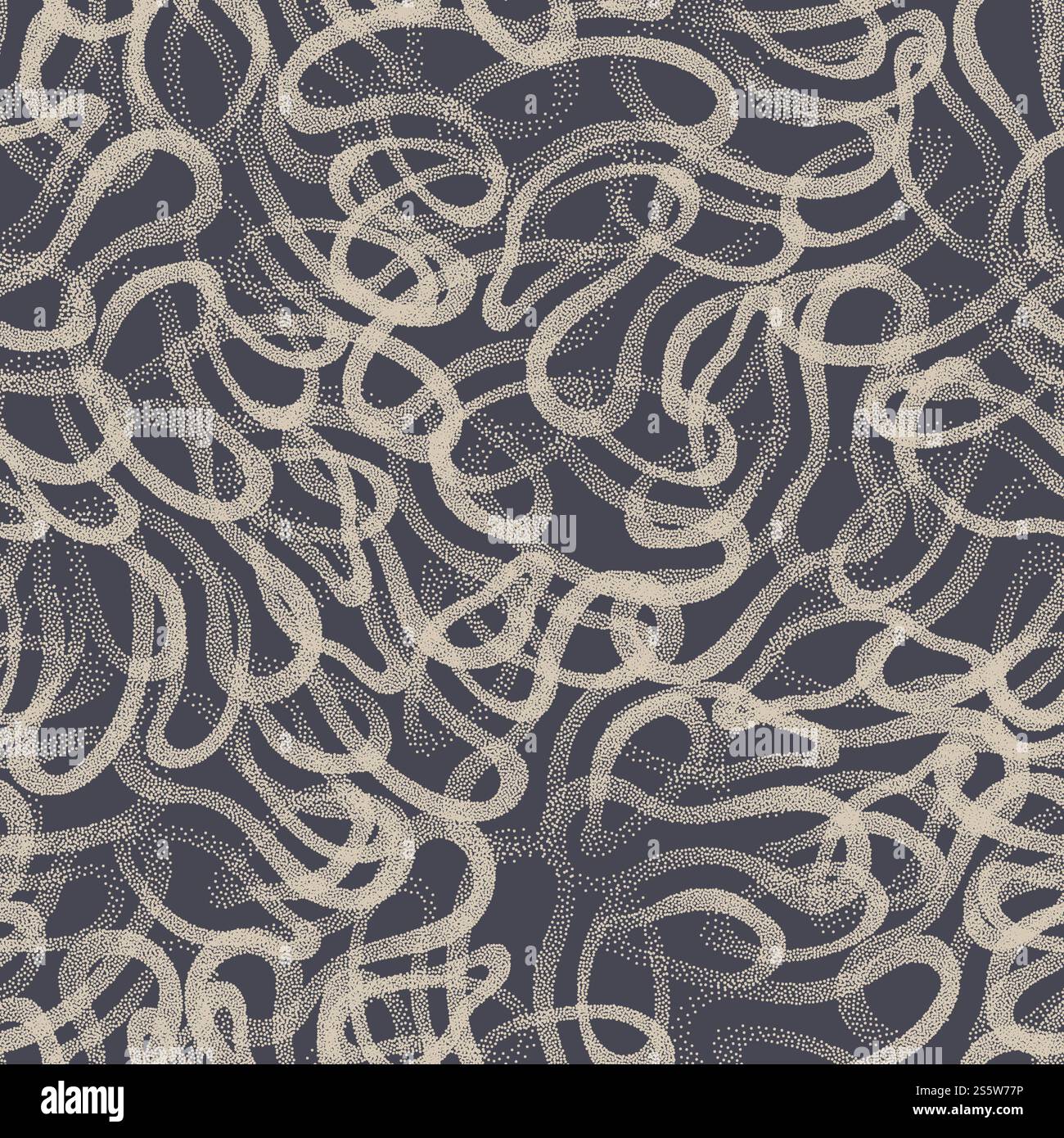 Pattern senza cuciture struttura intricata ribaltata texture sfondo astratto in colori retrospettivi Foto Stock