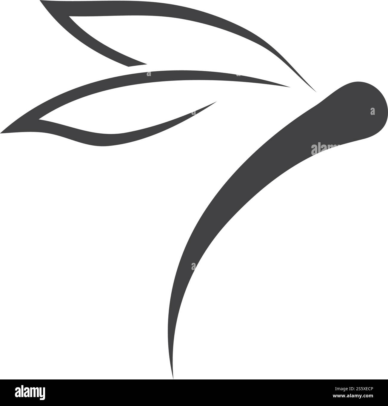 Dragonfly icona illustrazione del modello di progettazione di vettore Illustrazione Vettoriale