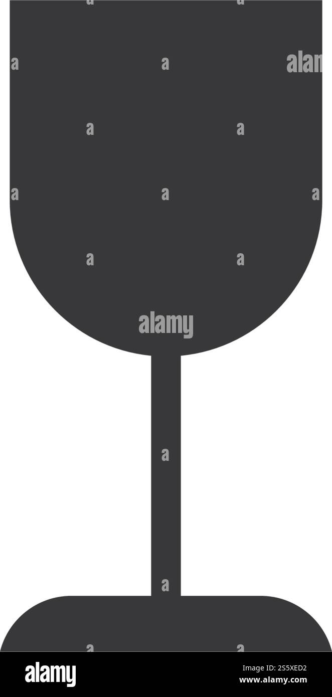 Design piatto con vettore a icone fragile Illustrazione Vettoriale